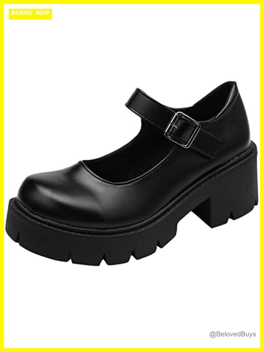 Platform Mary Janes Chunky Heel Ankle Strap Uniform Dress Shoes Gothic Lolita